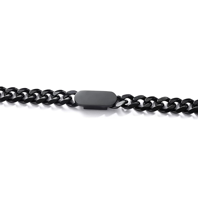 Stainless Steel Personalized Name Pendant Necklace for Men