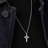 Sterling Silver 12 Constellation Cross Pendant Necklace
