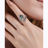 Sterling Silver Oxidized Dragonfly Butterfly Hummingbird Sea Turtle Anchor Cross Tree of Life Sunflower Spoon Ring