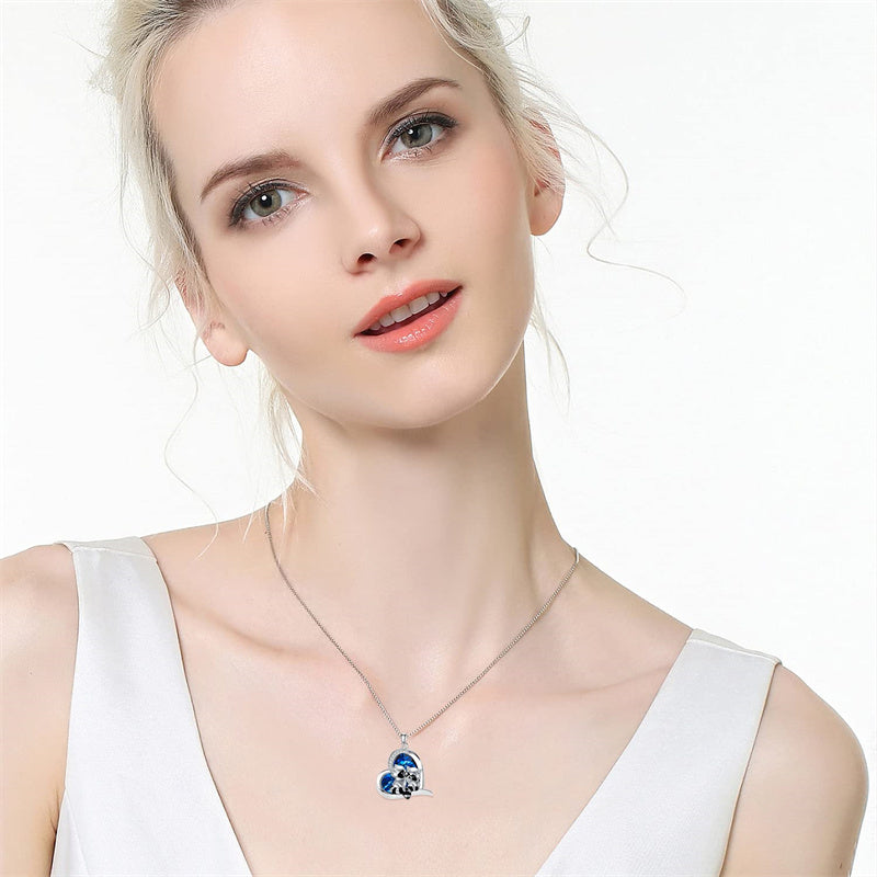 Sterling Silver Raccoon Pendant Necklace