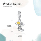 Sterling Silver Cow Boot Charm Beads