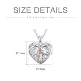 Sterling Silver Personalized Photo Abalone Shell Turquoise Malachite Father Daughter Pendant Necklace