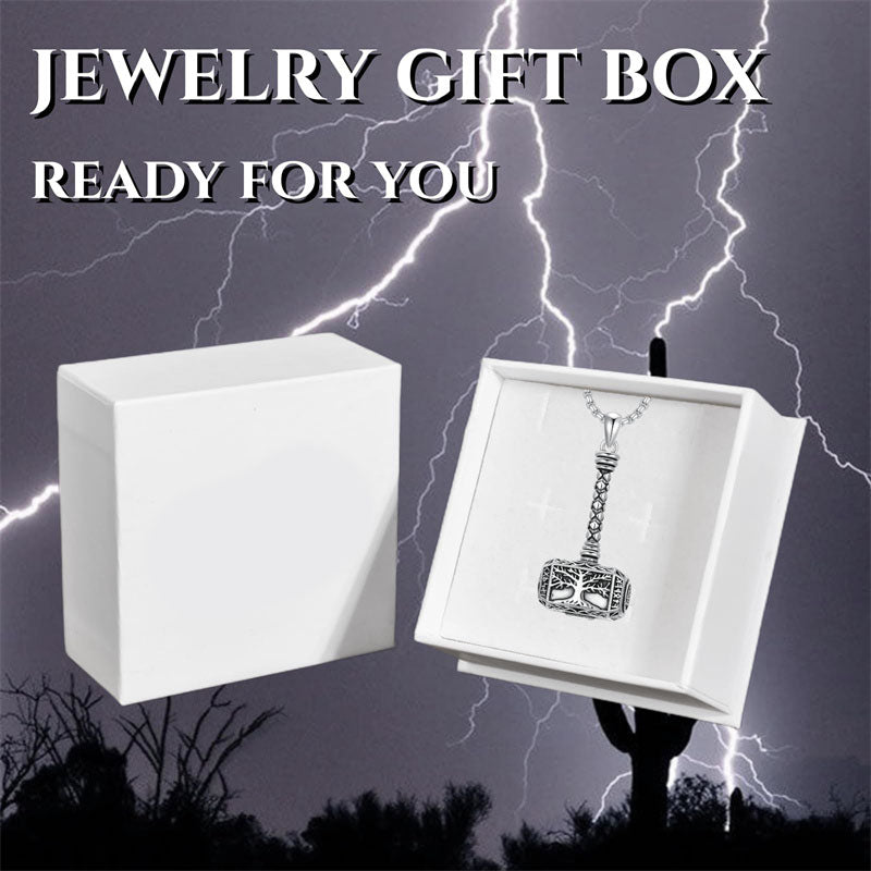 Sterling Silver Thors Hammer Urn Necklace for Ashes