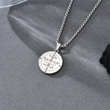 Sterling Silver Saint  Michael Christopher Sebastian Jude Gabriel Anthony Religious Pendant Necklace