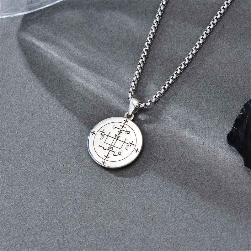 Sterling Silver Saint  Michael Christopher Sebastian Jude Gabriel Anthony Religious Pendant Necklace