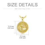 Sterling Silver Memento Mori Gothic Skull Amulet Pendant Necklace for Men