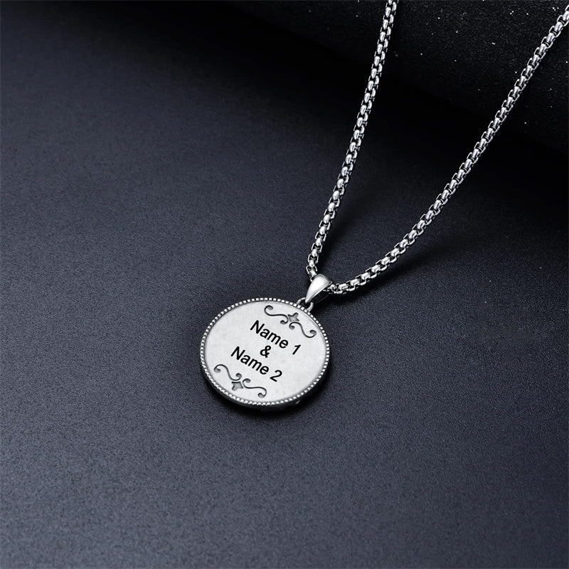 Sterling Silver St Michael Pendant Necklace