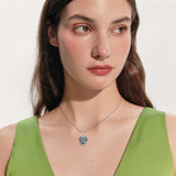 Sterling Silver Personalized Photo Highland Cow Pendant Necklace