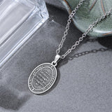 Sterling Silver St Anthony Francis Joseph Peregrine Raphael Sebastian Medal  Protection Pendant Necklace