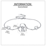 Sterling Silver Highland Cow Bracelet