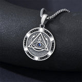 Sterling Silver AA Sobriety Alcoholics Anonymous  Pendant Necklace for Men