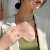 Sterling Silver Anatomical Heart Girl withr Dog Cat Pendant Necklace