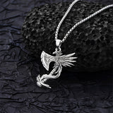 Sterling Silver Phoenix Pendant Necklace