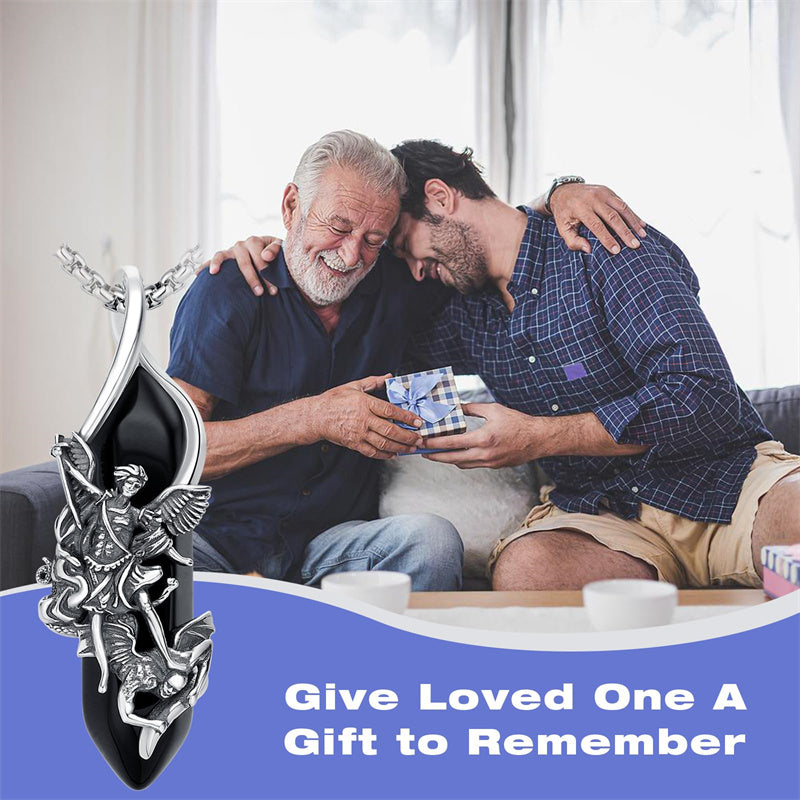 Sterling Silver Crystal Saint Michael Saint Christopher Guardian Angel Guadalupe Pendant Necklace