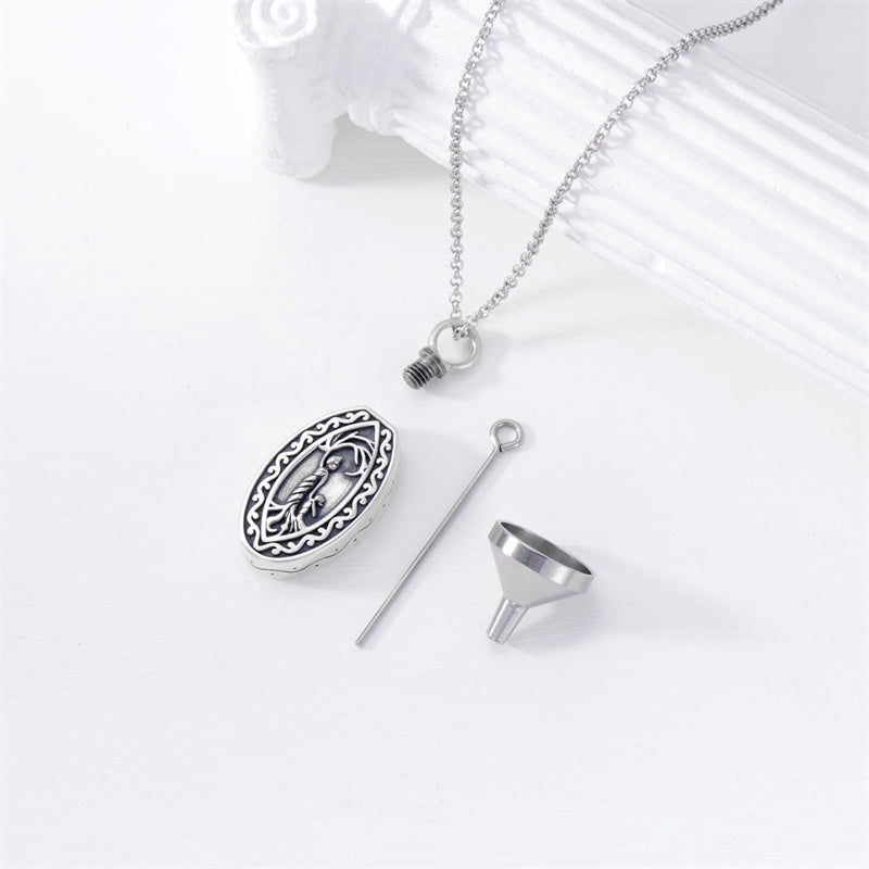 Sterling Silver Tree of Life Urn Necklaces for Ashes