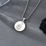 Sterling Silver Saint  Michael Christopher Sebastian Jude Gabriel Anthony Religious Pendant Necklace