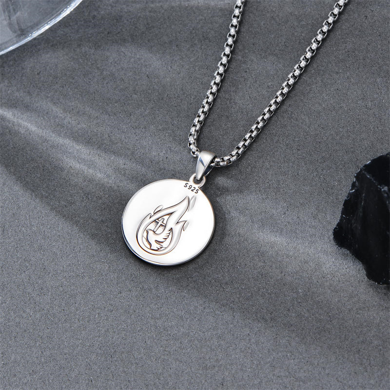 Sterling Silver Saint  Michael Christopher Sebastian Jude Gabriel Anthony Religious Pendant Necklace