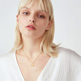 14K Gold Heart-Shaped Stethoscope Pendant Necklace