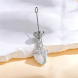 Sterling Silver Crystal Heart Tree of Life Urn Necklace for Ashes