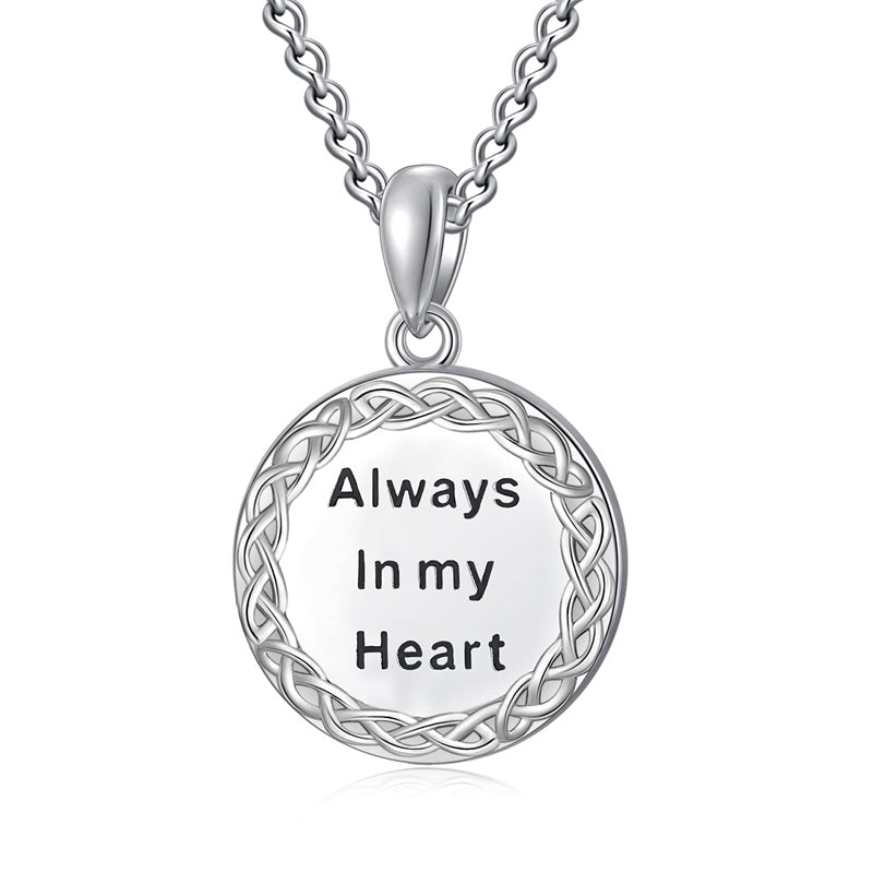 Sterling Silver Saint Michael Saint Christopher Amulet Pendant Necklace for Men