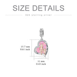 Sterling Silver Father Daughter Mother Daughter Charm Beads