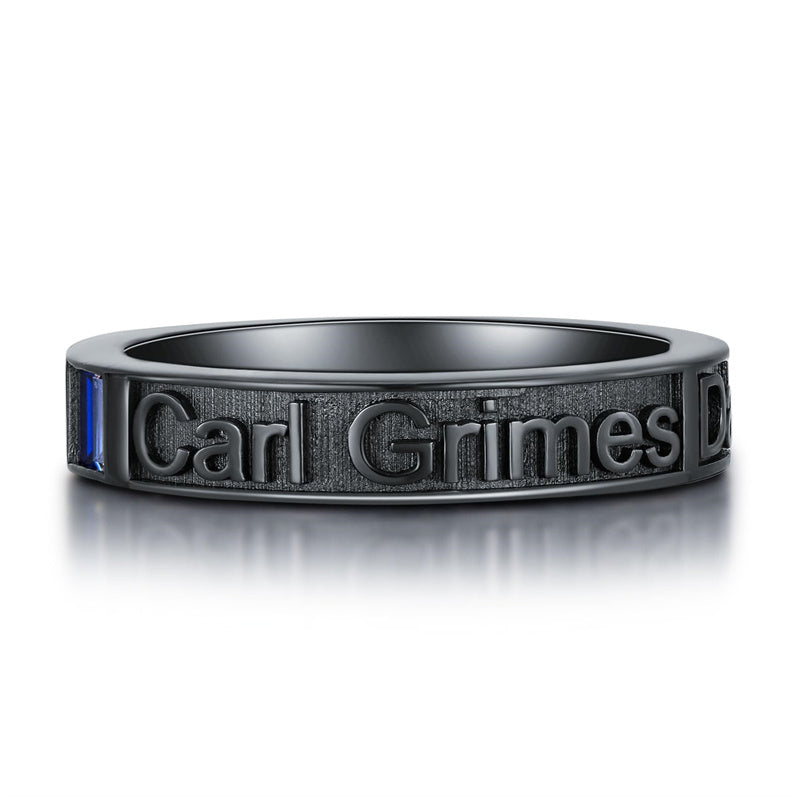 Sterling Sliver Personalied Engraved Birthstone Graduation High School Rings