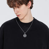 Sterling Silver Islamic Allah Religious Pendant Necklace