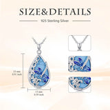 Sterling Silver Turquoise Butterfly Dragonfly Bee Hummingbird Ladybug Pendant Necklace