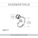 Sterling Silver Baseball Football Volleyball Spinner Ring