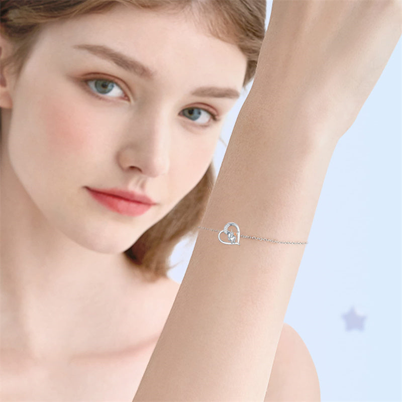 Sterling Silver Highland Cow Bracelet