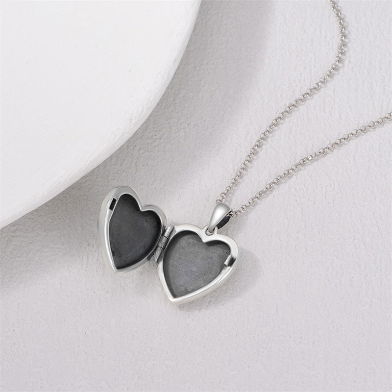 Sterling Silver Personalized Photo Highland Cow Pendant Necklace