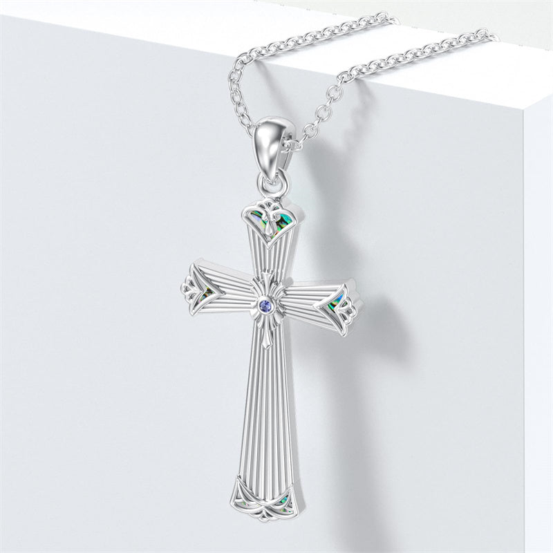 Sterling Silver Turquoise Cross Bear Claw Cowboy Boot Pendant Necklace