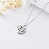 Sterling Silver Personalized Photo Abalone Shell Turquoise Malachite Father Daughter Pendant Necklace