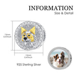 Sterling Silver Personalized Dog Breed Photo Charm Beads