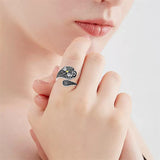 Sterling Silver Hummingbird Butterfly Bee Red Cardinal Pink Flamingo Adjustable Spoon Ring