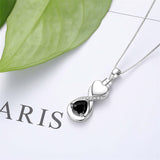 Sterling Silver Infinity Heart Urn Necklace for Ashes