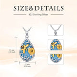 Sterling Silver Turquoise Butterfly Dragonfly Bee Hummingbird Ladybug Pendant Necklace