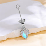 Sterling Silver Crystal Heart Tree of Life Urn Necklace for Ashes