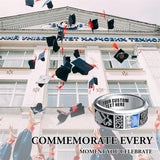 Sterling Silver Personalized 2 Birthstone Engraved 2025 Class Ring