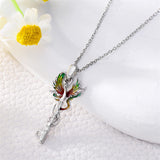 Sterling Silver Phoenix Pendant Necklace