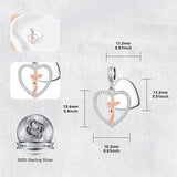 Sterling Silver Personalized Engraved Father-Daughter Charm Beads