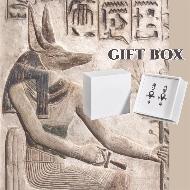 Sterling Silver Ankh Dangle Earrings