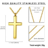 Stainless Steel Cross Pendant Necklace