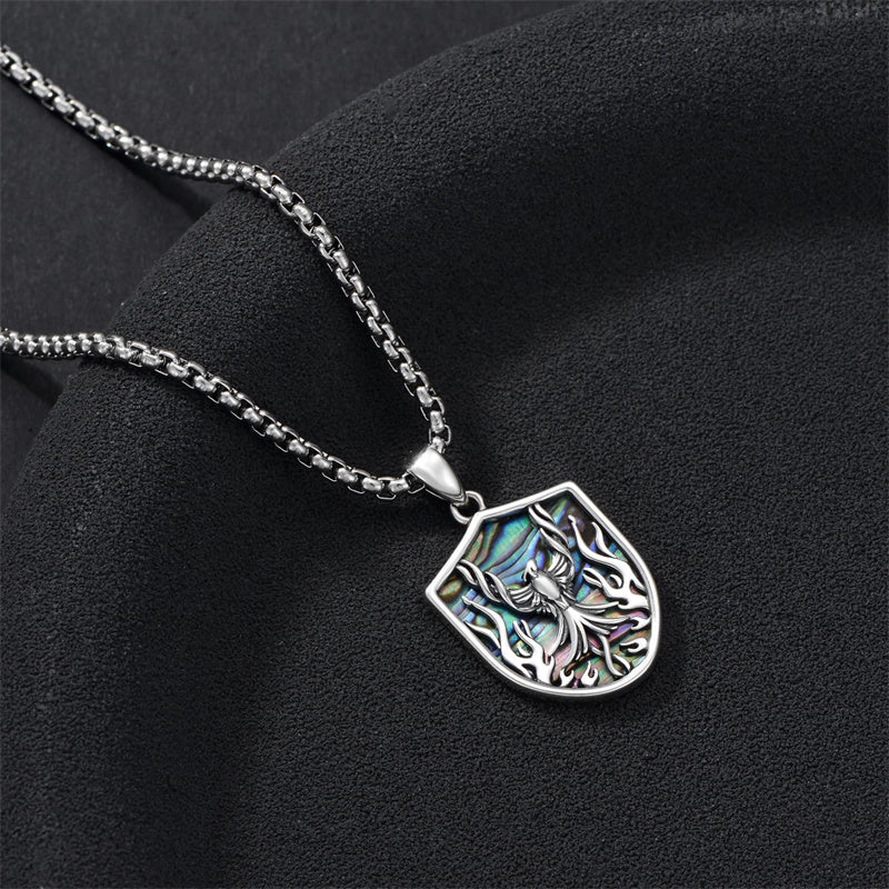 Sterling Silver Phoenix Pendant Necklace