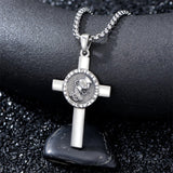 Sterling Silver 12 Constellation Cross Pendant Necklace