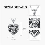 Sterling Silver Personalized Photo Highland Cow Pendant Necklace