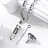 Sterling Silver Phoenix Skull  Scorpion Wolf Bullet Urn Necklace for Ashes