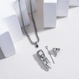 Sterling Silver Phoenix Skull  Scorpion Wolf Bullet Urn Necklace for Ashes