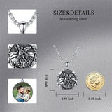 Sterling Silver St Michael Pendant Necklace