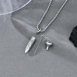 Sterling Silver Phoenix Skull  Scorpion Wolf Bullet Urn Necklace for Ashes